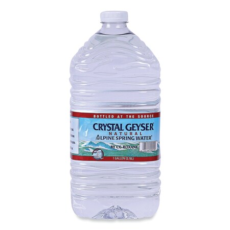 Crystal Geyser Alpine Spring Water, 1 Gal Bottle, 6PK 12514